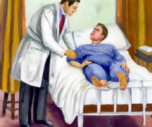 hypogonadism doctor examinng a patient